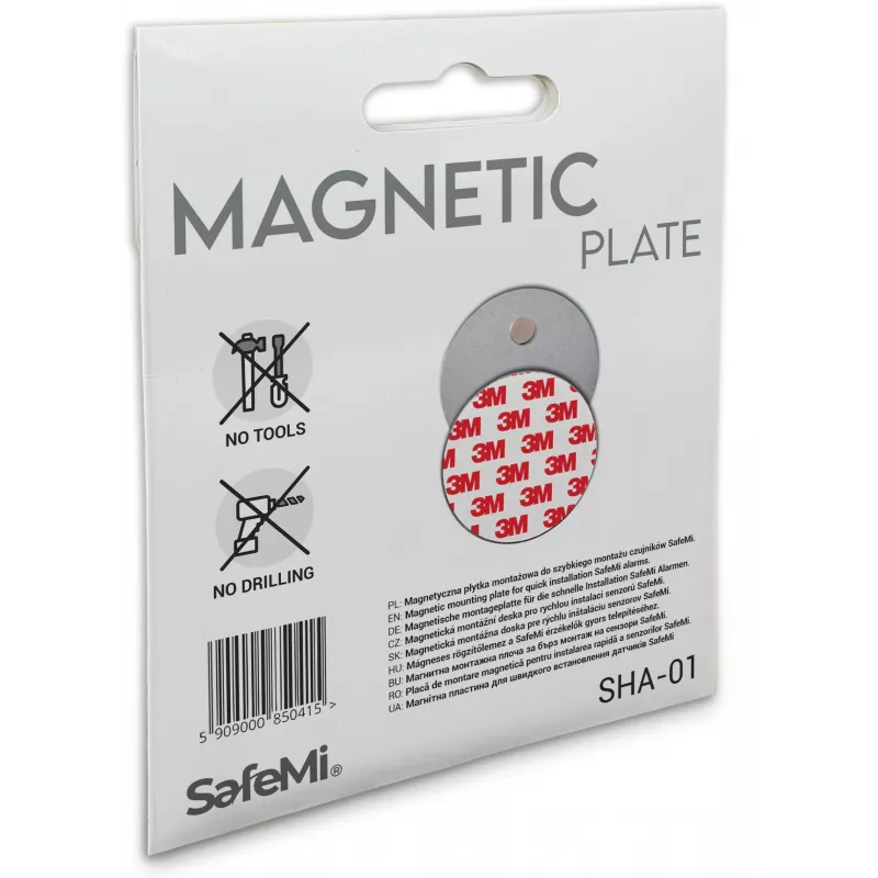 SAFEMI Magnetinės tvirtinimo plokštelės dūmų ir CO detektoriams SHA-01