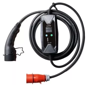 ELOAD TIE-EV16-P3-GEN2 11kW 3 fazių EV įkroviklis su nuotoliniu valdymu, 2 tipo, 5 m kabelis, IP54
