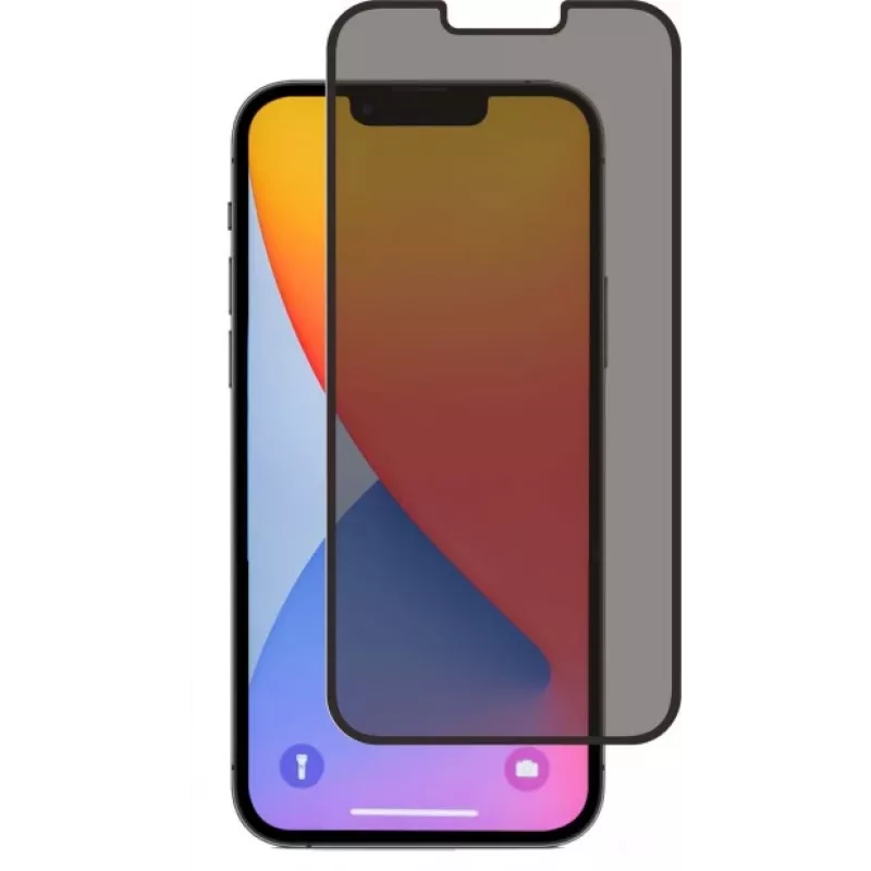 SCREENOR Grūdinto stiklo privatumo ekrano apsauga, skirta Apple iPhone 12 / 12 Pro, 360° apsauga nuo šnipinėjimo, 9H kietumas, 0,33 mm, skaidri