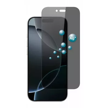 SCREENOR Grūdinto stiklo privatumo ekrano apsauga, skirta Apple iPhone 17 Air (1 vnt.) - 360° privatumo filtras, 9H kietumas, oleofobinė danga, 2.5D užapvalinti kraštai, montavimas be burbuliukų