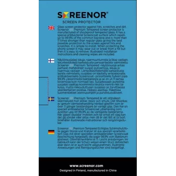 SCREENOR Grūdinto stiklo ekrano apsauga, skirta Apple iPhone 13 Pro Max / iPhone 14 Plus (1 vnt., 9H kietumas, 0,33 mm, itin skaidri, oleofobinė danga)