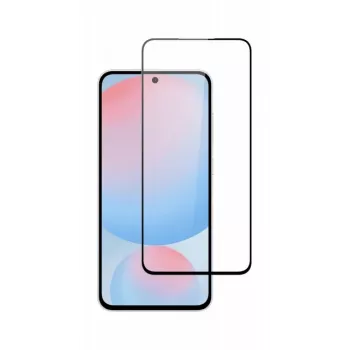 SCREENOR Grūdinto stiklo ekrano apsauga, skirta Samsung Galaxy S25 FE, pilnas uždengimas, 9H kietumas, 0,33 mm, oleofobinė danga, be burbuliukų, 1 vnt.