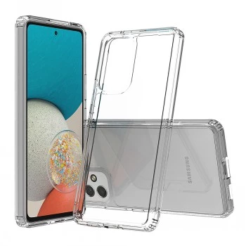 SCREENOR Bumper Case, skirta Samsung Galaxy A14 4G, permatomas TPU, smūgius sugeriantis, atsparus įbrėžimams, suderinamas su belaidžiu įkrovimu