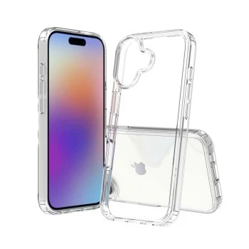 SCREENOR Bumper Case, skirta Apple iPhone 15 Pro Max, skaidri permatoma TPU/PC, sustiprinta apsauga nuo kritimo, suderinama su MagSafe
