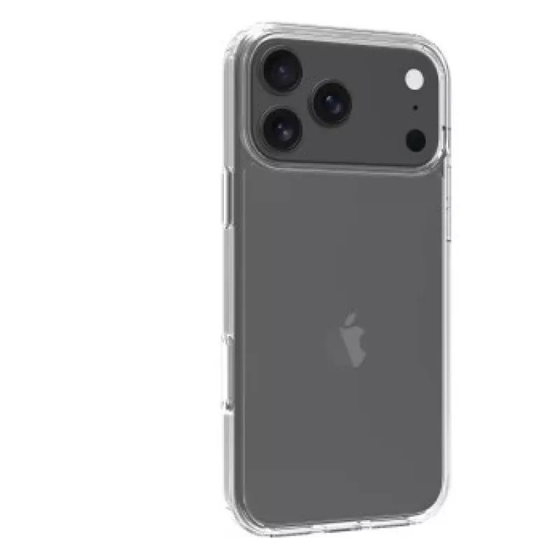 SCREENOR Bumper Case, skirta Apple iPhone 17 Pro Max, permatoma skaidri TPU, smūgius sugerianti, nuo pageltimo apsauganti, plonas profilis