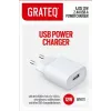 GRATEQ AJOS Įkroviklis USB-A 12W Baltas