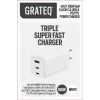 GRATEQ HALTI GaN PD/PPS 2xUSB-C/1xUSB-A 100W Wall Charger Black