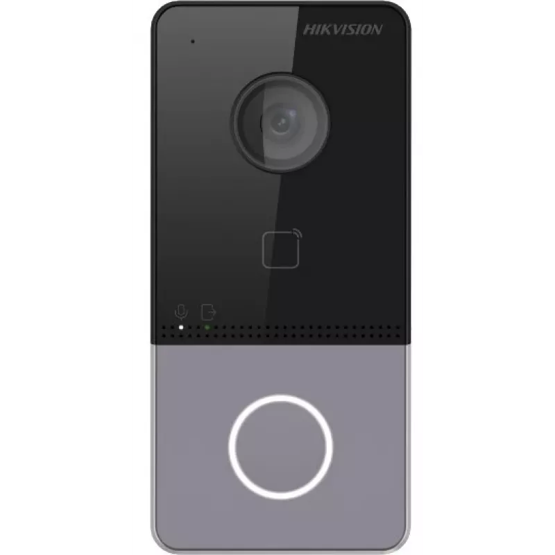 Hikvision DS-KV6113-PE1(C) Durų stotelė - 2MP HD, PoE, IP65, IK08, juoda