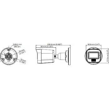 Hikvision DS-2CE16K0T-LPFS 3K 4-in-1 Bullet Camera su 2.8mm objektyvu ir balta šviesa
