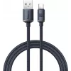 Baseus Crystal Shine USB-A į USB-C laidas 1,2m 100W 6A QC 3.0 Pintas nailonas Juodas