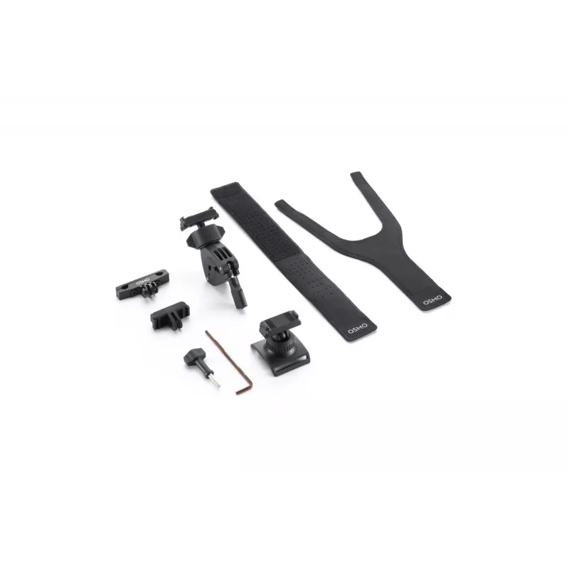 DJI Osmo Action Road Cycling Kit (Chest Strap, Handlebar Mount, Adhesive Mounts) - Black