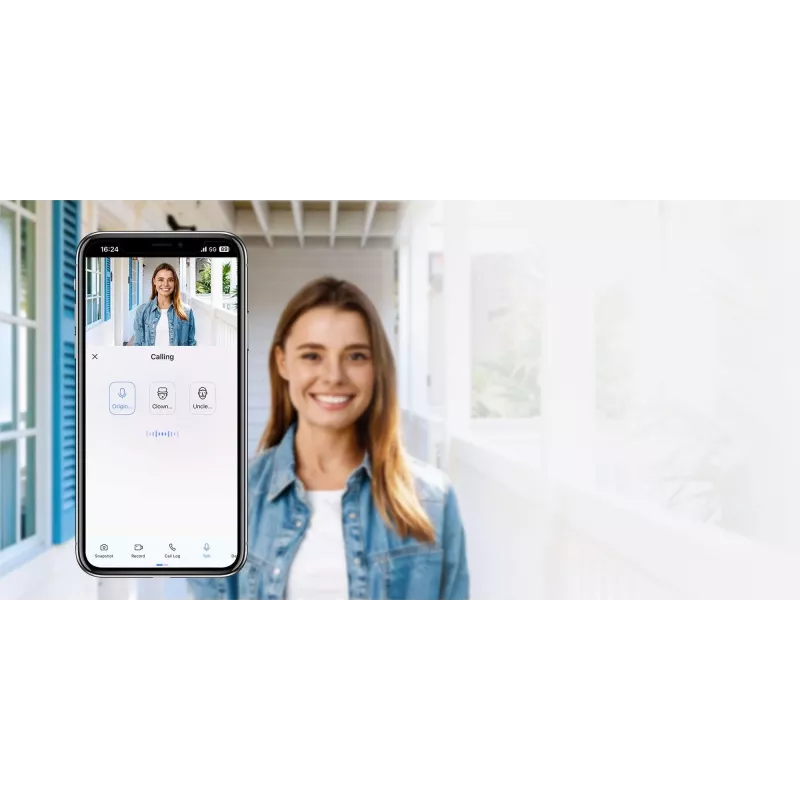 EZVIZ EP4 8MP Wi-Fi skaitmeninis durų žiūrėjimo įrenginys Gold