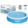 Bestway 57458 Fast Set Inflatable Ring Pool 305 x 66 cm Round Garden Pool with Filter Pump
