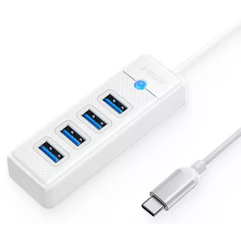 ORICO PW4U-C3-015-WH-EP USB-C Hub 4x USB-A 3.2 Gen 1 White