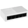 Hikvision DS-3E0105D-O nevaldomas Fast Ethernet komutatorius, 5 prievadai, 10/100 Mbps, juoda ir balta