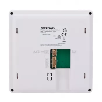 Hikvision DS-KH6110-WE1 4.3 colių vidinė stotis, 480x272, PoE, WiFi, 4 pritaikomi mygtukai, jutiklinis ekranas, balta