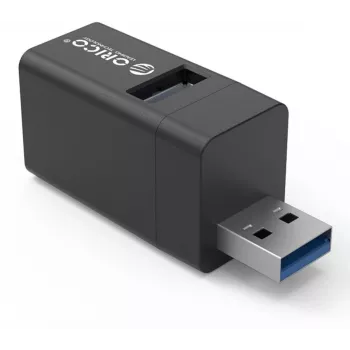 ORICO Mini 3-Port USB 3.0 Hub Aluminium (5 Gbps, 3x USB-A)