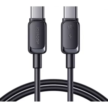 Joyroom USB-C į USB-C greitojo įkrovimo laidas S-CC100A141B 120cm 60W 5A juodas