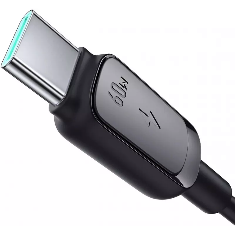 Joyroom USB-C į USB-C greitojo įkrovimo laidas S-CC100A141B 120cm 60W 5A juodas
