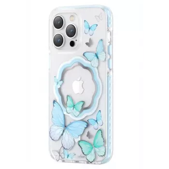 Kingxbar Apple iPhone 14 Pro Max MagSafe Butterfly Series Magnetic Case Blue