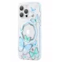 Kingxbar Apple iPhone 14 Pro Max MagSafe Butterfly Series Magnetic Case Blue