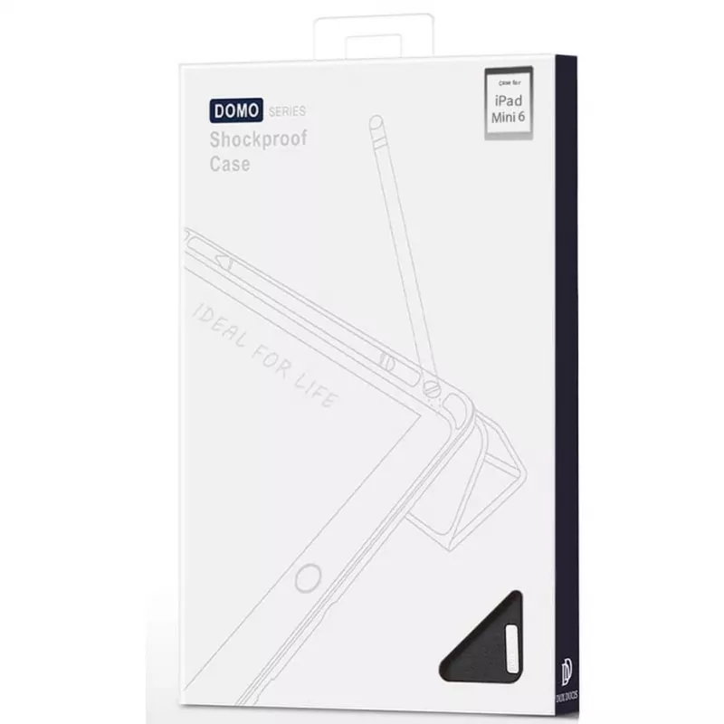 Dux Ducis Domo Sulankstomas Dėklas su Pieštuko Laikikliu, skirta iPad Mini 7/6, Juoda