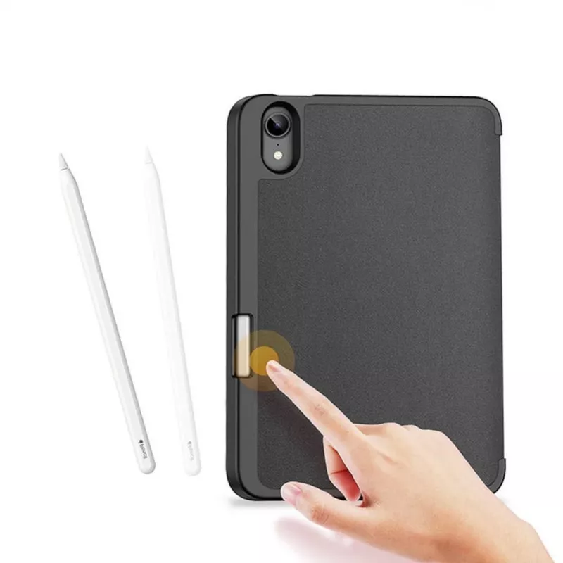 Dux Ducis Domo Sulankstomas Dėklas su Pieštuko Laikikliu, skirta iPad Mini 7/6, Juoda