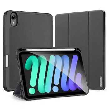 Dux Ducis Domo Sulankstomas Dėklas su Pieštuko Laikikliu, skirta iPad Mini 7/6, Juoda