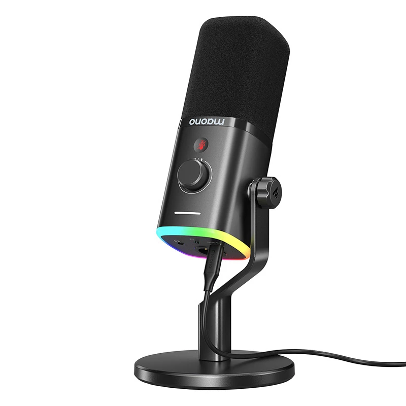 MAONO PD100X dinaminis mikrofonas (juodas) - USB-C ir XLR