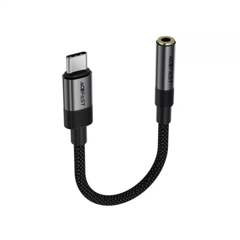 Acefast USB-C į 3,5 mm J12 garso adapteris juodas