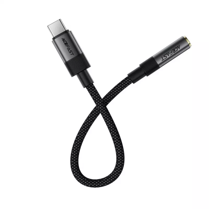 Acefast USB-C į 3,5 mm J12 garso adapteris juodas