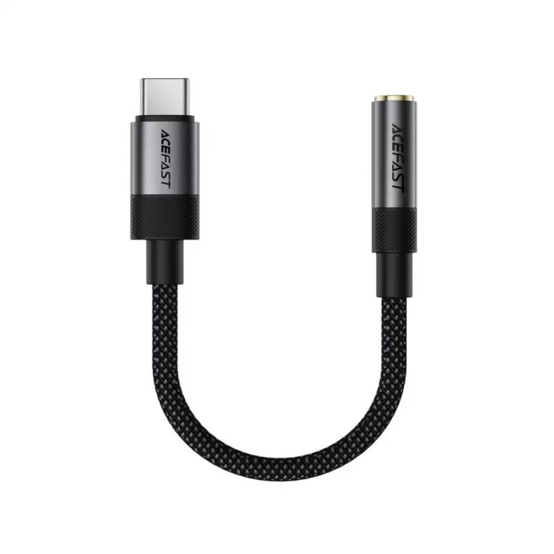 Acefast USB-C į 3,5 mm J12 garso adapteris juodas