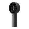 JISULIFE Handheld Fan 4 Black - Nešiojamas USB įkraunamas mini ventiliatorius su 3 greičiais, sulankstomu dizainu