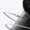 JISULIFE Handheld Fan 4 Black - Nešiojamas USB įkraunamas mini ventiliatorius su 3 greičiais, sulankstomu dizainu