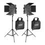 NEEWER 660 Bi-Color LED vaizdo šviesos rinkinys (2 lempos, 40W, 3200-5600K)