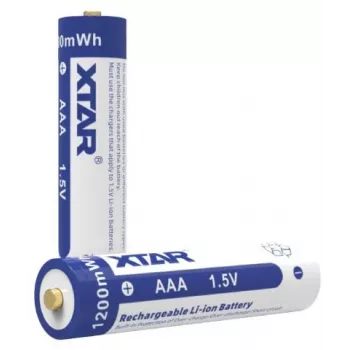 XTAR AAA 1.5V 750mAh Įkraunama Ličio jonų baterija (4 vnt. pakuotė) su apsauga