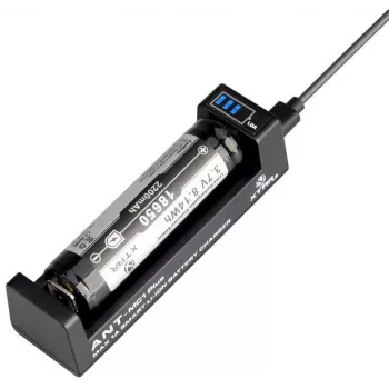 XTAR ANT MC1+ Micro USB Li-ion baterijų įkroviklis, skirtas 18650