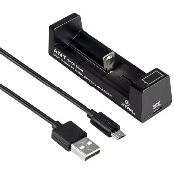 XTAR ANT MC1+ Micro USB Li-ion baterijų įkroviklis, skirtas 18650