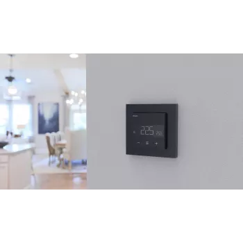 HEATIT WiFi6 Black Matt Wi-Fi Termostatas 3600W 16A