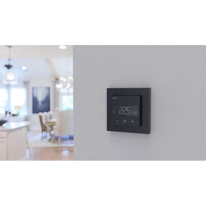 HEATIT WiFi6 Black Matt Wi-Fi Termostatas 3600W 16A