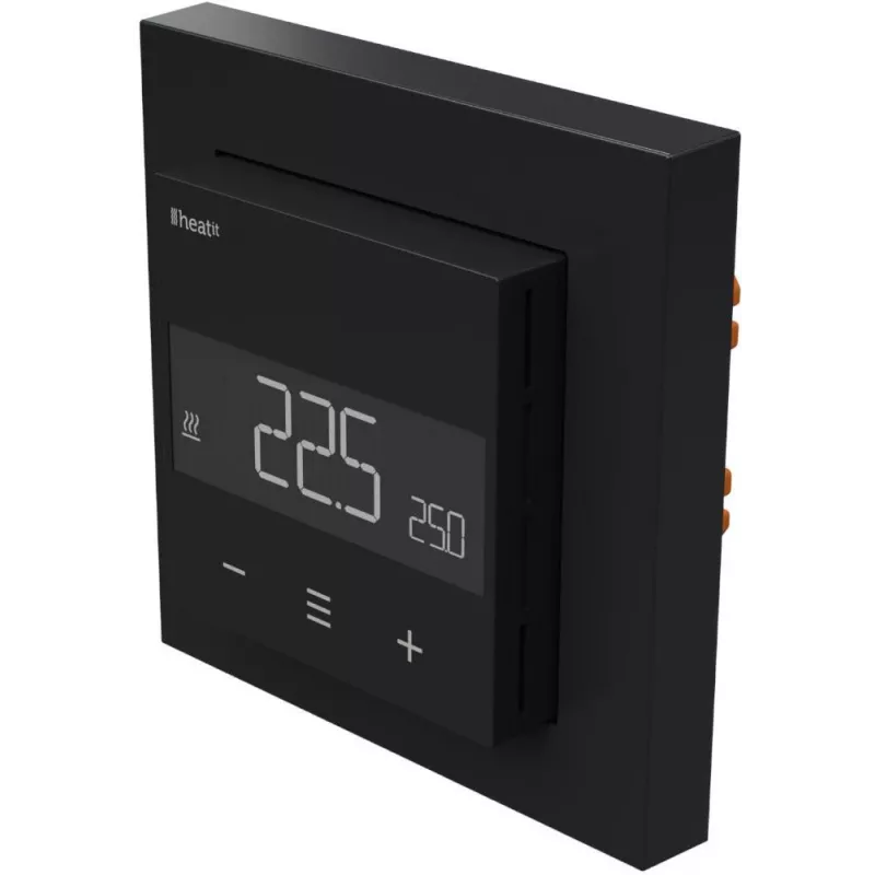 HEATIT WiFi6 Black Matt Wi-Fi Termostatas 3600W 16A
