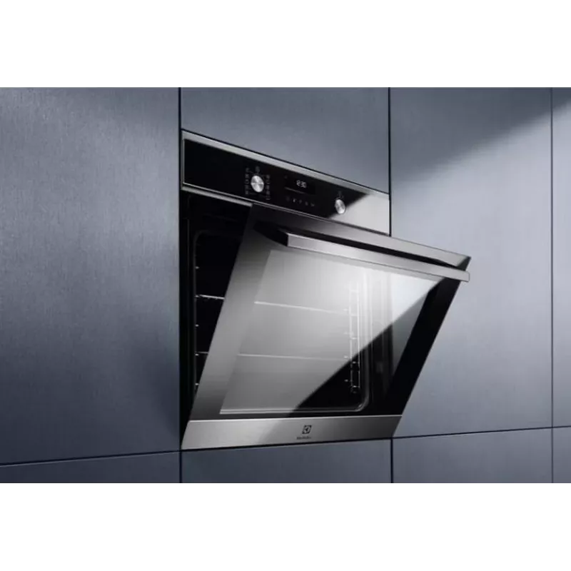 Electrolux EOD6P66WX Įmontuojama Viena Orkaitė su Pirolitiniu Valymu, 72L, A+ Energija, Nerūdijantis Plienas