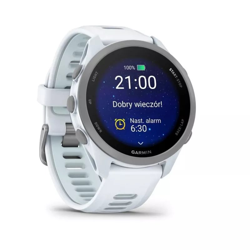 Garmin Forerunner 170 Whitestone su Whitestone/Cloud Blue dirželiu