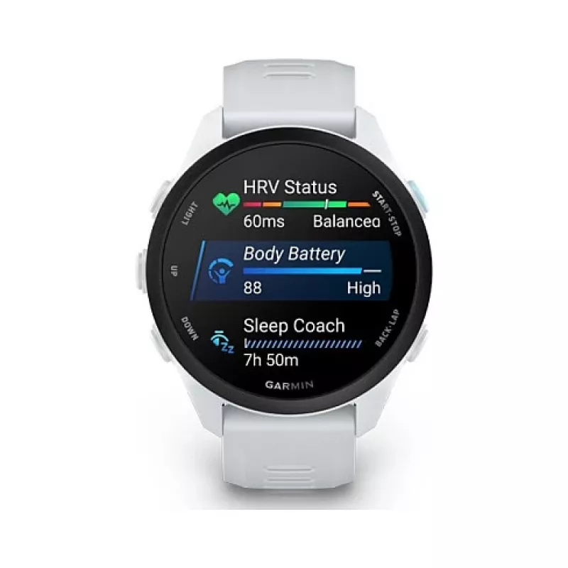 Garmin Forerunner 170 Whitestone su Whitestone/Cloud Blue dirželiu