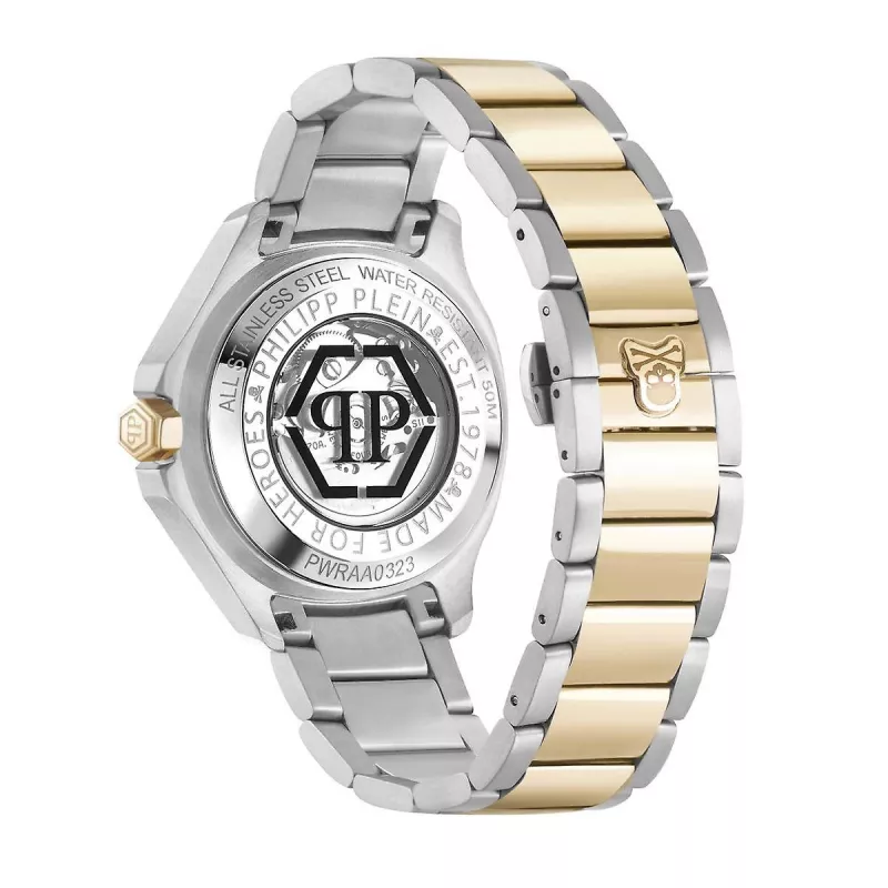 Philipp Plein The $keleton vyrų automatinis laikrodis PWRAA0323 42mm juodas silikonas