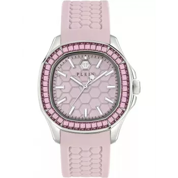 Philipp Plein Women's PWTAA0123 38mm Quartz Watch with Black Silicone Strap
