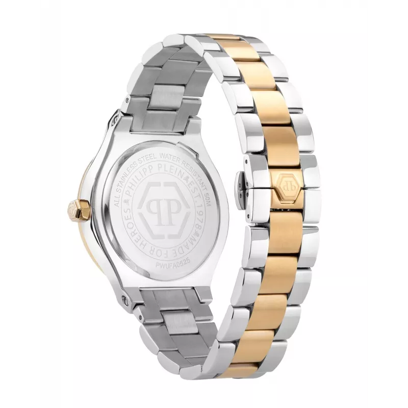 Philipp Plein The $kull King vyrų kvarcinis laikrodis PWUFA0525 44mm juodas silikoninis dirželis
