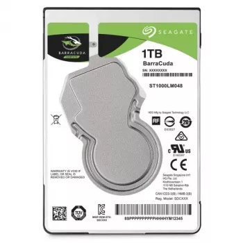 Seagate BarraCuda 1 TB vidinis kietasis diskas 2.5 inch SATA III 5400 RPM 128 MB talpykla (ST1000LM048)