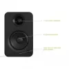 KANTO AUDIO YU-CG Aktyvūs lentyniniai garsiakalbiai su Bluetooth ir RCA įėjimu - juoda vinilo danga (įsk. C ir G tipo maitinimo laidus)