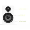 KANTO AUDIO YUP4W Pasyvūs lentyniniai garsiakalbiai pora - balta